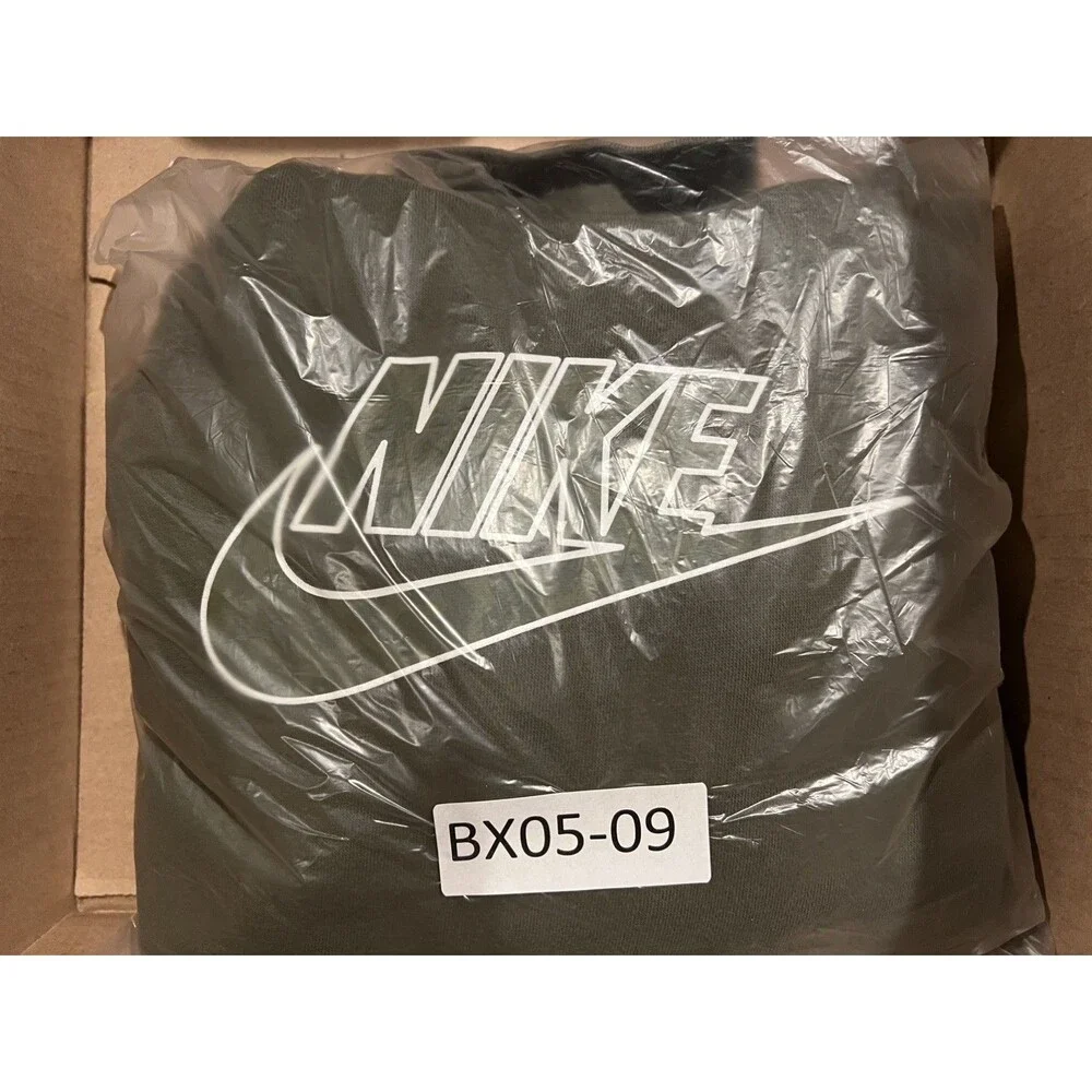 Nike Women’s Hoodie Long Sleeve Sweatshirt Army Green Camo Print Size M